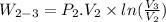 W_{2-3}=P_2.V_2\times ln(\frac{V_3}{V_2} )