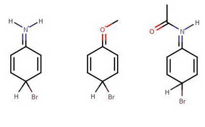 Draw the most stable resonance structure for the intermediate in the electrophilic aromatic brominat