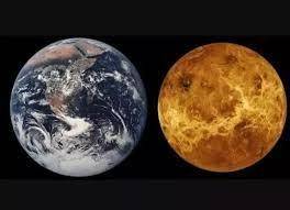 If we compare Venus's atmosphere to that of Earth, we find that the temperature in the atmosphere of