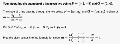 Find the slope of the line that passes through each pair of points.