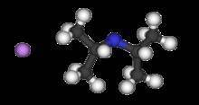 Lithium diisopropylamide [(CH3)2CH]2NLi, referred to as LDA, enjoys many uses as a strong base in sy