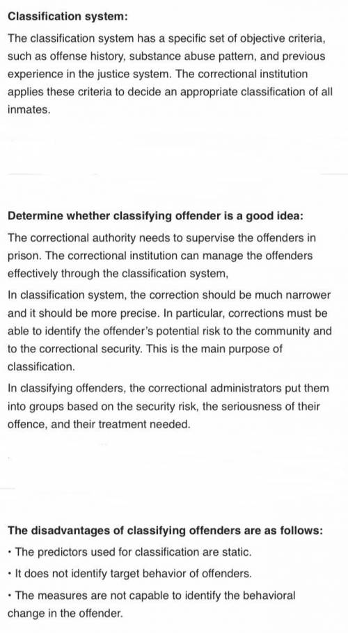 Is classifying offenders according to the probability of future criminal conduct a good idea? What a