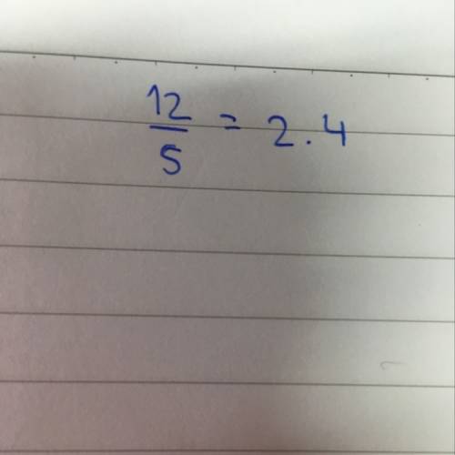 Pls !  write the number 2.4 in a/b form, using integers, to show that is a rational number?