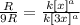 \frac{R}{9R}=\frac{k[x]^a}{k[3x]^a}