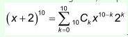 Which equation correctly demonstrates the Binomial Theorem?