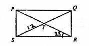 If pqrs is a rectangle, st=12,and m angle prs =23,find each measure