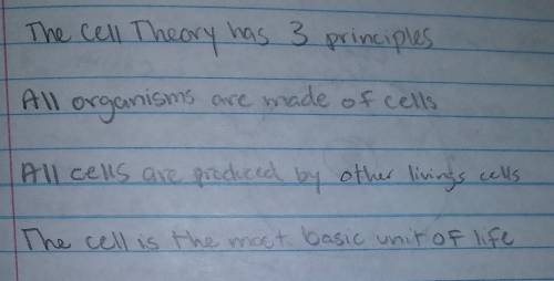 Which of the following is not apart of cell theory