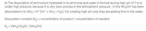 Ammonia is one of the chemical constituents of industrial waste that must be removed in a treatment