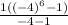 \frac{1((-4)^6-1)}{-4-1}