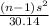 \frac{(n-1)s^{2} }{30.14}