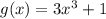 g(x)=3x^3+1