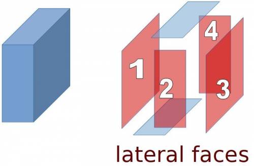 How many lateral faces does a rectangular prism have?