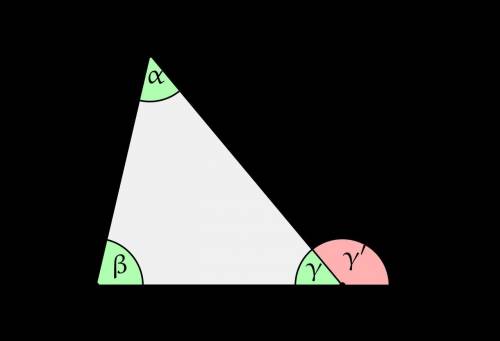 Explain why is equal to the sum of the measures of the two nonadjacent interior angles. **What is th