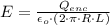 E = \frac{Q_{enc}}{\epsilon_{o}\cdot (2\cdot \pi \cdot R \cdot L)}