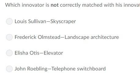 Which innovator is not correctly matched with his innovation