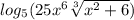 log_5(25x^6\sqrt[3]{ x^2+6})