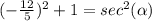 (-\frac{12}{5})^2+1=sec^2(\alpha)