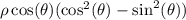 \rho\cos(\theta)(\cos^2(\theta)-\sin^2(\theta))