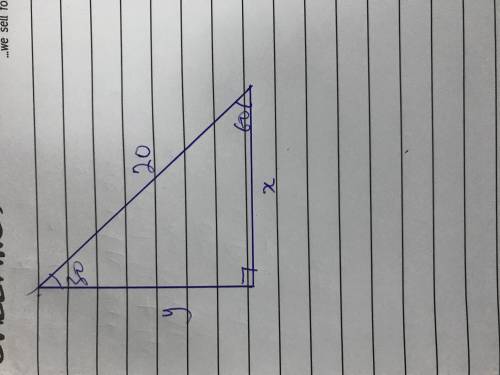 A 30-60-90 degree triangle has a hypotenuse 20 cm in length. What is the exact area of the triangle