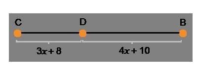 Point D is on segment BC. Segment BC measures 8x units in length What is the length of segment BC? u