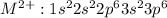 M^{2+}:1s^22s^22p^63s^23p^6