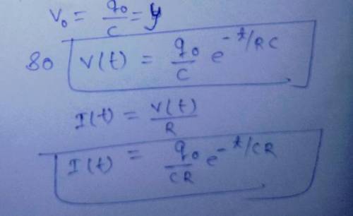 We would like to use the relation V(t)=I(t)R to find the voltage and current in the circuit as funct