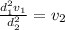 \frac{d_{1} ^{2} v_{1}}{d_{2} ^{2} }  =v_{2}