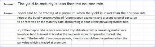 A 6 percent, annual coupon bond is currently selling at a premium and matures in 7 years. The bond w