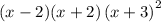 (x-2)(x+2)\left(x+3\right)^2