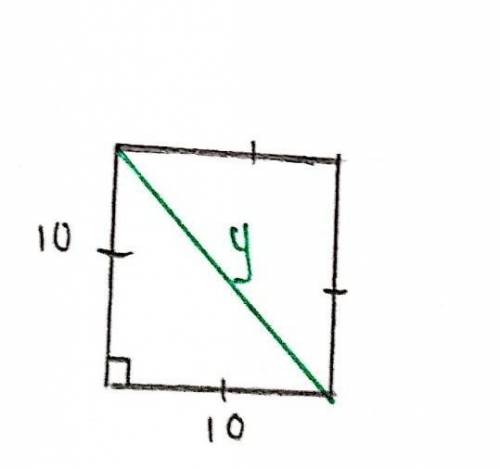 If the cube shown has a volume of 1,000 cm3, what is the length of the diagonal, x, of the cube? (ro
