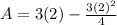 A=3(2)-\frac{3(2)^{2}}{4}