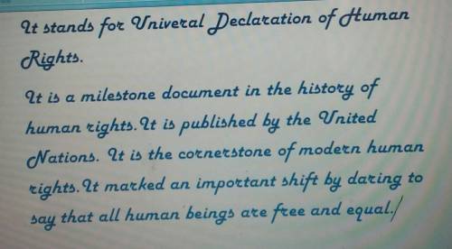 The full meaning of UDHR