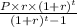 \frac{P \times r \times (1+r)^t}{(1+r)^t-1}