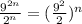 \frac{9^{2n}}{2^n}=(\frac{9^2}{2})^n