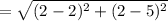 =\sqrt{(2-2)^2+(2-5)^2}