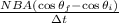 \frac{NBA( \cos \theta _{f} - \cos \theta _{i} )  }{\Delta t}