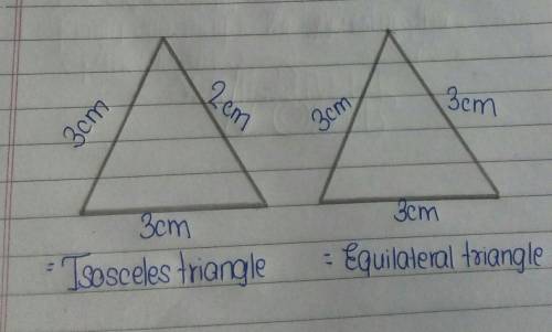 How is an equilateral triangle different from an isosceles triangle?