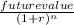 \frac{future value}{(1+r)^{n} }