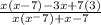 \frac{x(x - 7)-3x +7(3)}{ x(x^-7)+x -7}