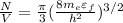 \frac{N}{V} = \frac{\pi }{3} (\frac{8m_e \varepsilon_f}{h^2} )^{3/2}