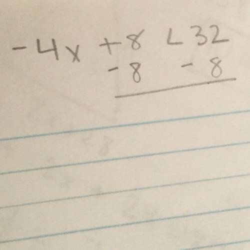 Solve the following inequality, showing all work and then list 3 numbers that are in the solution se