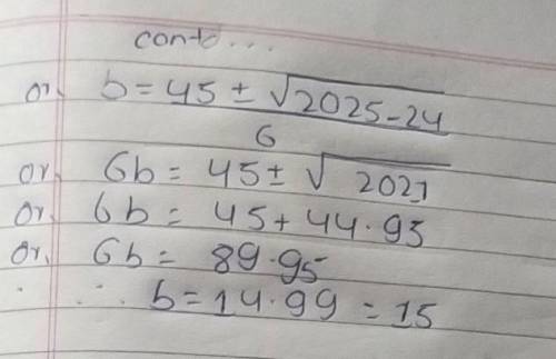 Solve for b 2/3b+5=20−b