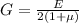 G = \frac{E}{2(1 + \mu)}