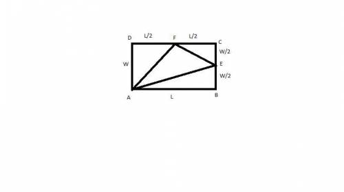 (AMC8, 2000) The area of rectangle ABCD is 72. If point A and the midpoints of BC and CD are joined
