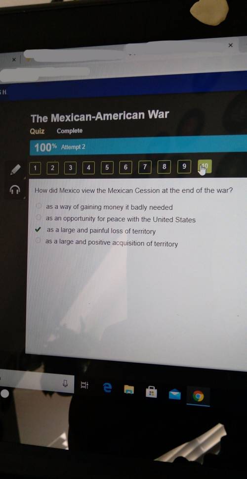 How did mexico view the mexican cession at the end of the war?