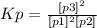 Kp=\frac{[p3]^{2} }{[p1]^{2} [p2] }