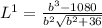 L^{1}=\frac{b^{3}-1080}{b^{2}\sqrt{b^2+36}}