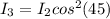 I_3 = I_2 cos^{2}(45)