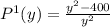 P^{1}(y)=\frac{y^2-400}{y^2}