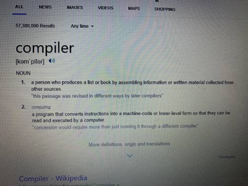 What is a compiler? 1.a tool used to integrate multiple software programs 2.a tool used to extract a